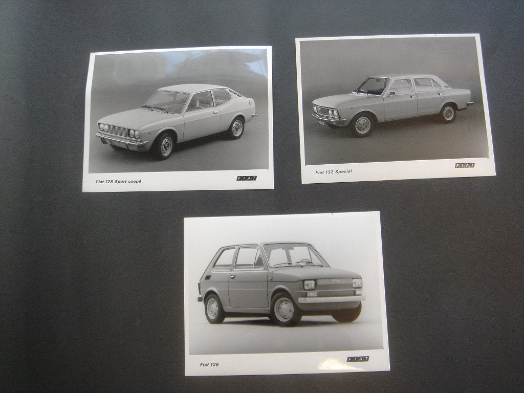 Persfoto's Fiat 128 Sport Coupé 126 132 19 x 24 cm, Ophalen of Verzenden, Nieuw, Auto's