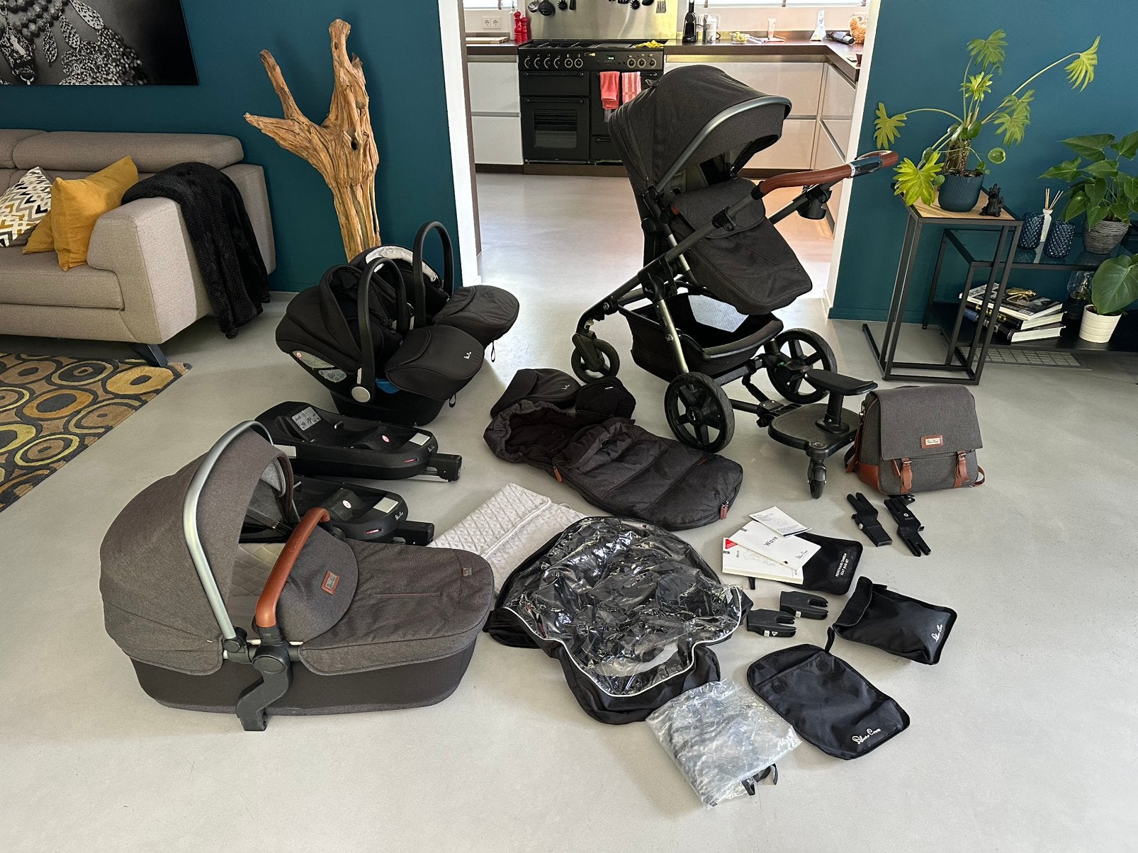Silver Cross Wave - complete set incl isofix en extra’s, Ophalen, Zo goed als nieuw, Overige merken