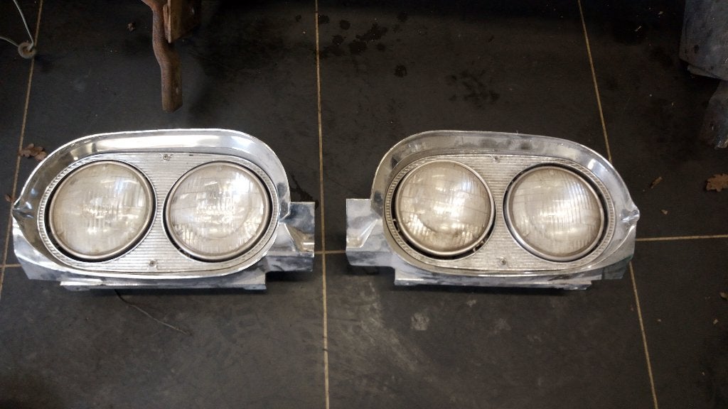1961-1963 Ford Thunderbird koplamp units, Ophalen, Gebruikt, Voor, Ford USA
