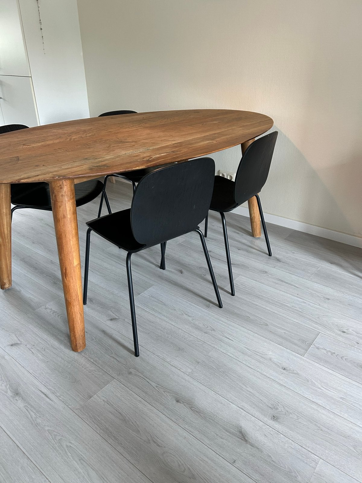 Set van 4 IKEA Svenbertil eetkamerstoelen, Huis en Inrichting, Ophalen, Gebruikt, Zwart, Vier