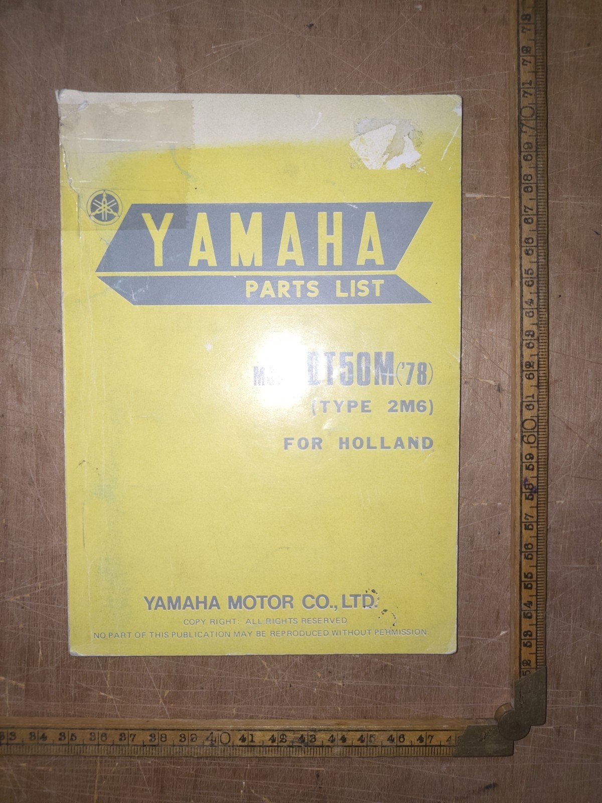 Yamaha Dt50M onderdelen catalogus 1978, Ophalen of Verzenden