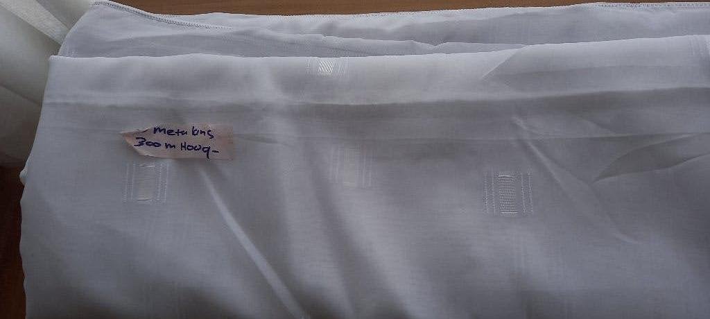 Te koop vitrage stof, 120 cm of meer, Wit, Ophalen of Verzenden, Polyester