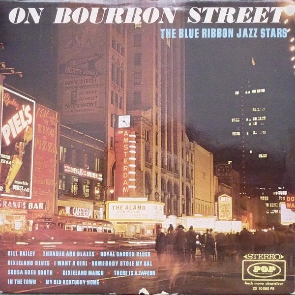 LP Blue Ribbon Jazz Stars – On Bourbon Street, LP, Ophalen of Verzenden, Zo goed als nieuw, 12 inch