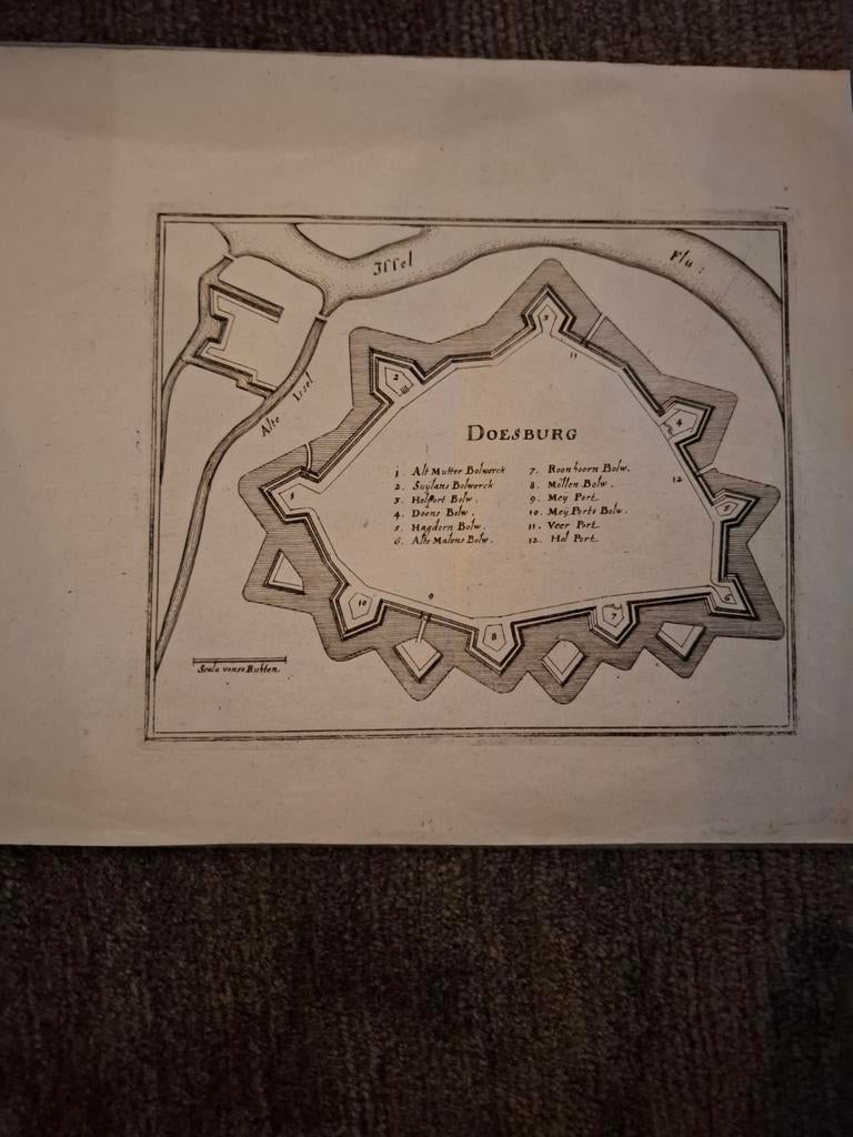 Ets Doesburg Merian, Antiek en Kunst, Ophalen of Verzenden