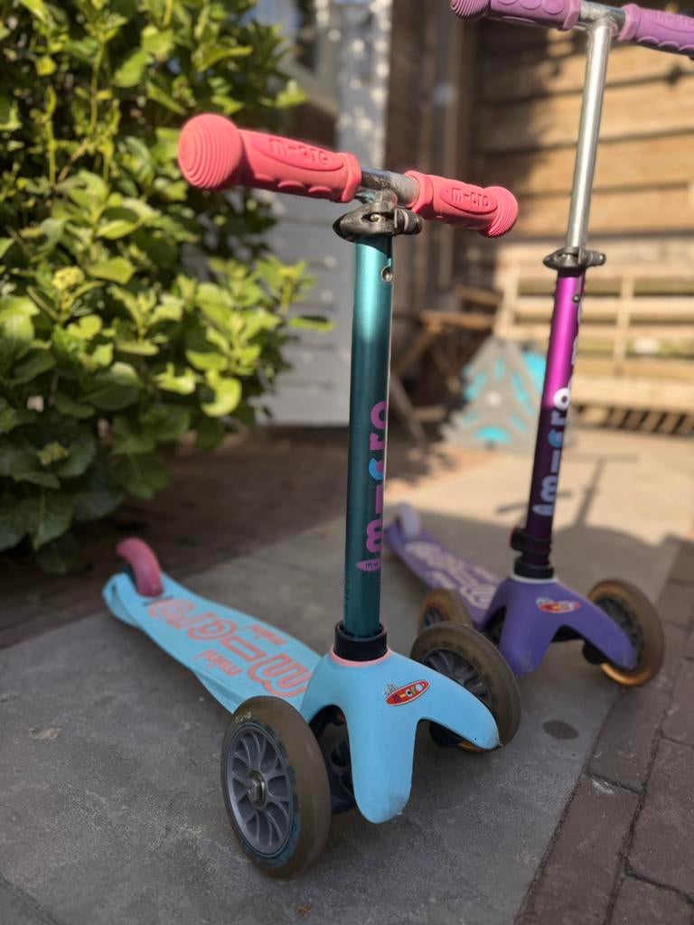 Micro Mini Step Deluxe 2-6 jaar - Roze / Blauw, Fietsen en Brommers, Steps, Ophalen, Gebruikt, Gewone step
