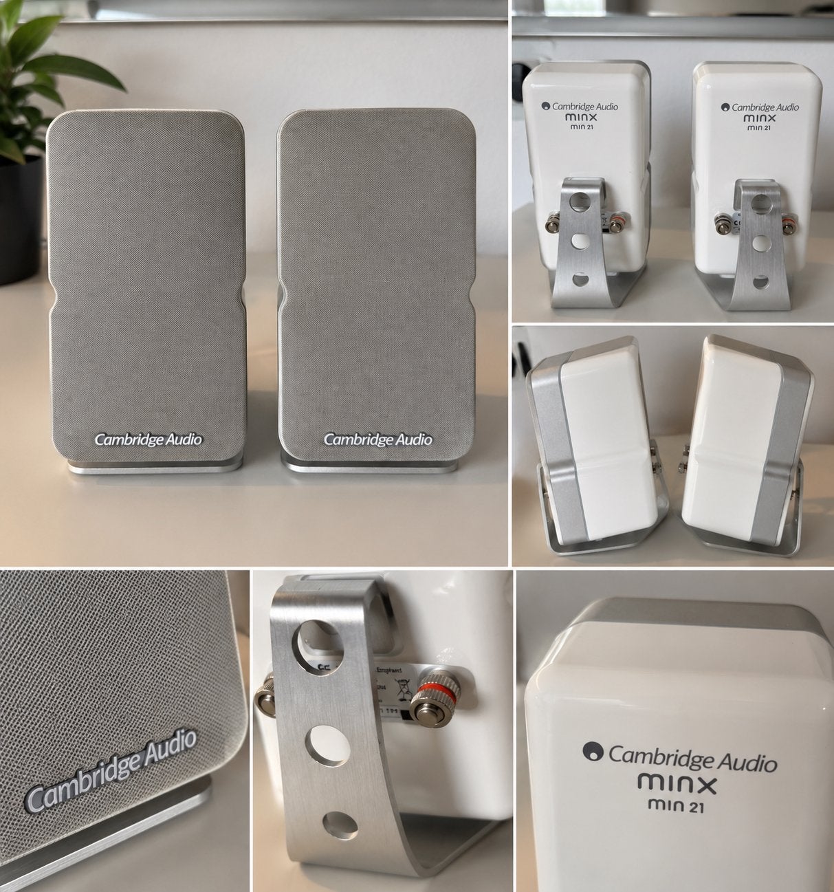 Cambridge Audio Minx Min 21 – 2 stuks wit + originele stands, Overige merken, Inclusief standaarden, Ophalen of Verzenden, Zo goed als nieuw