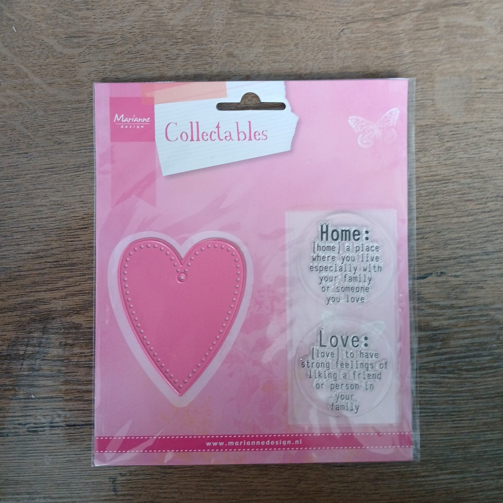 Marianne Design Collectables snijmal hart en teksten, Ophalen of Verzenden, Nieuw, Overige thema's, Pons of Mal