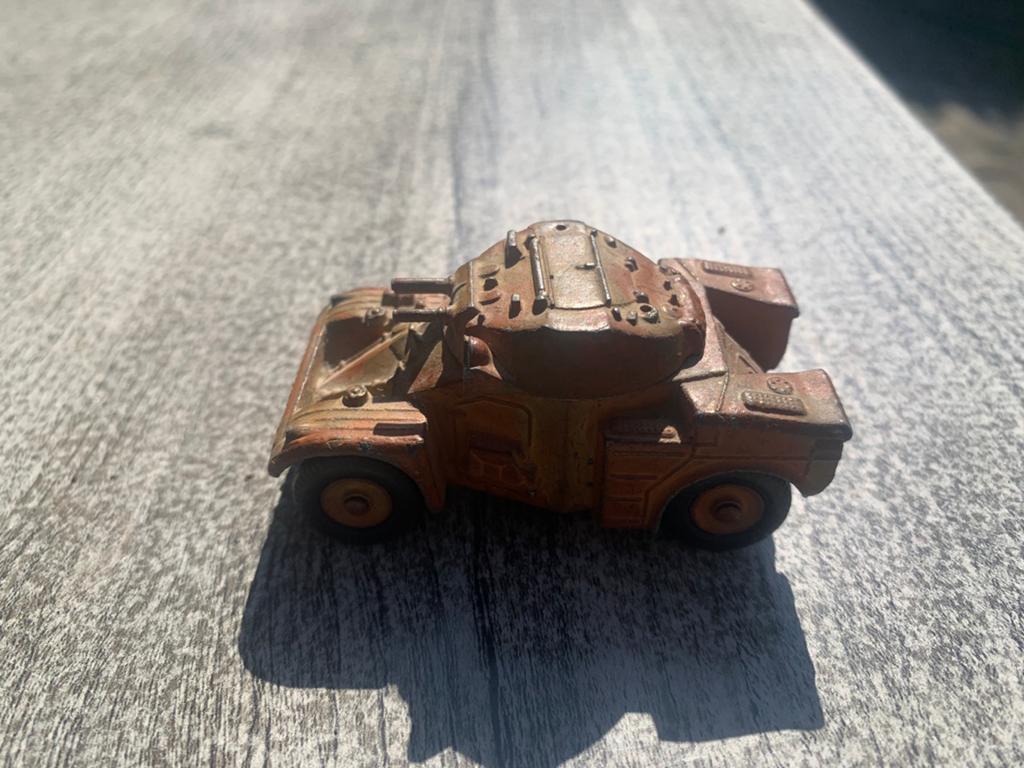 Vintage Dinky Toys Panhard AML Leger Pantserwagen, Hobby en Vrije tijd, Modelauto's | 1:43, Ophalen of Verzenden, Gebruikt, Auto