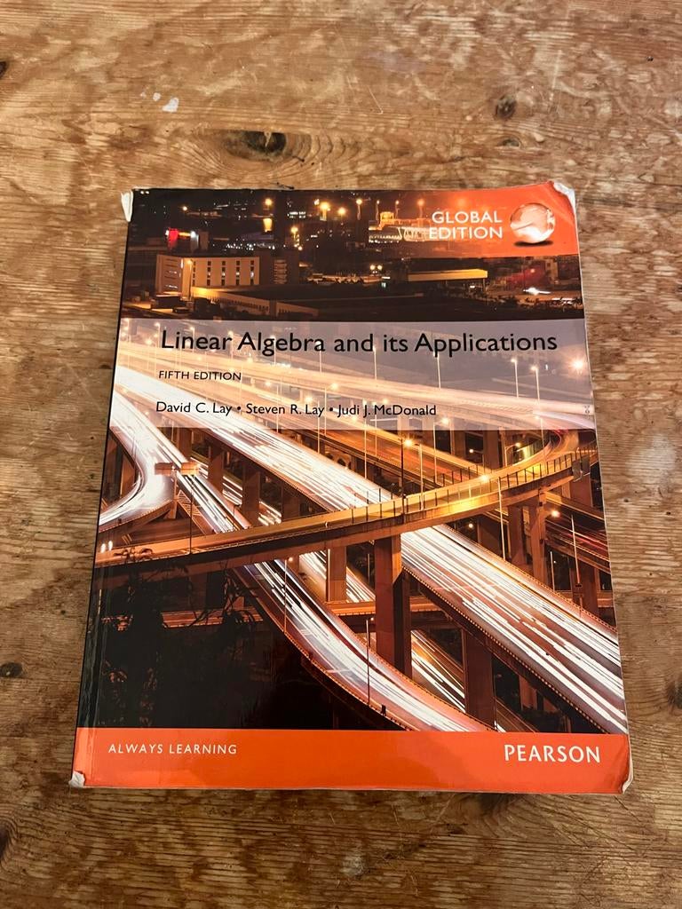 Linear Algebra and its Applications - 5th Edition, Boeken, Studieboeken en Cursussen, Ophalen of Verzenden, Beta, Gelezen, WO