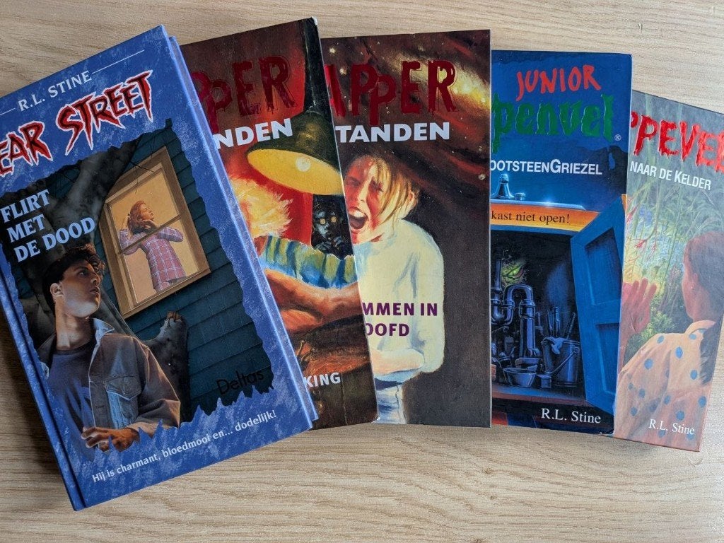 5× boeken | Griezel verhalen van Kippenvel +extra ( gelezen), Boeken, Kinderboeken | Jeugd | 10 tot 12 jaar, Ophalen, Gelezen
