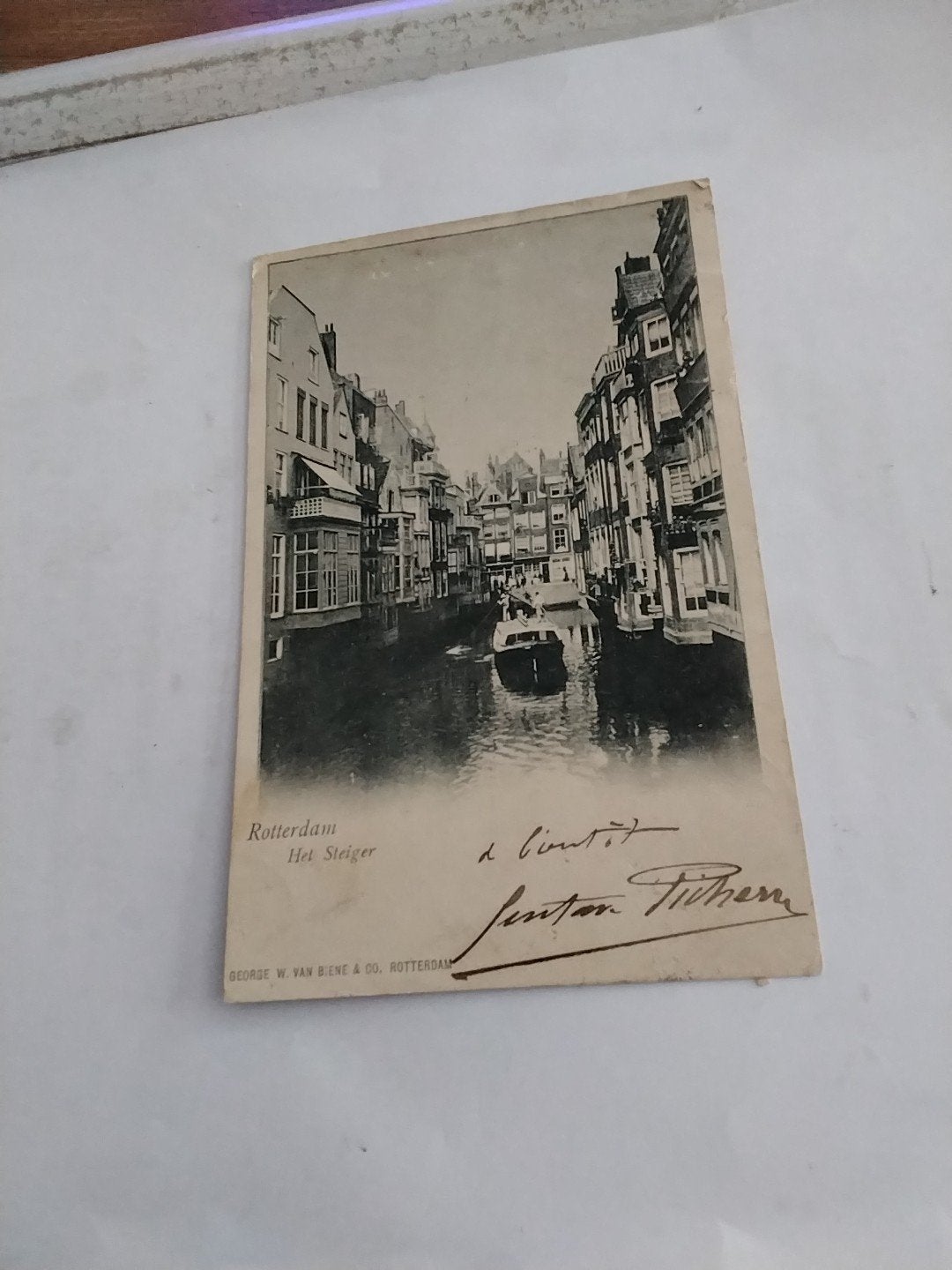 Oude Ansichtkaart Rotterdam Het Steiger - 1901, Ophalen of Verzenden, Voor 1920, Gelopen, Zuid-Holland