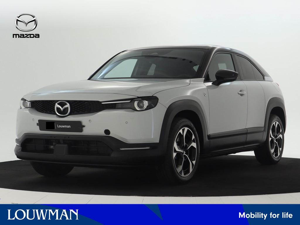 Mazda MX-30 e-SkyActiv R-EV 170 Exclusive-line | Voorraadvoo, 12 maanden, Leder en Stof, Wit, Bedrijf