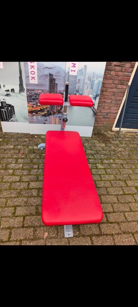 Strakke rode Ab Bench – In uitstekende staat!, Sport en Fitness, Ophalen, Zo goed als nieuw, Fitnessbank