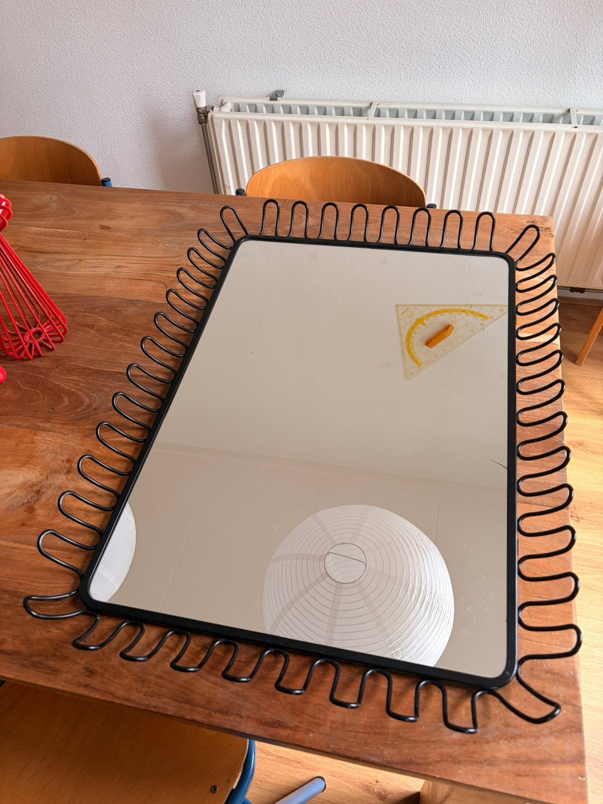 Vintage IKEA Mandal spiegel – Francis Cayouette, Ophalen, Minder dan 50 cm, Zo goed als nieuw, Minder dan 100 cm