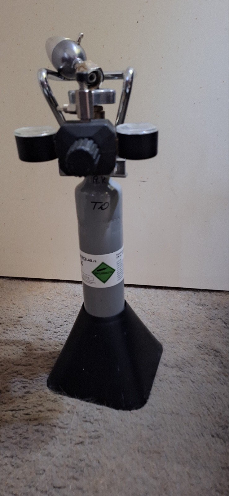 co2 fles, Ophalen, Gebruikt, CO₂-systeem