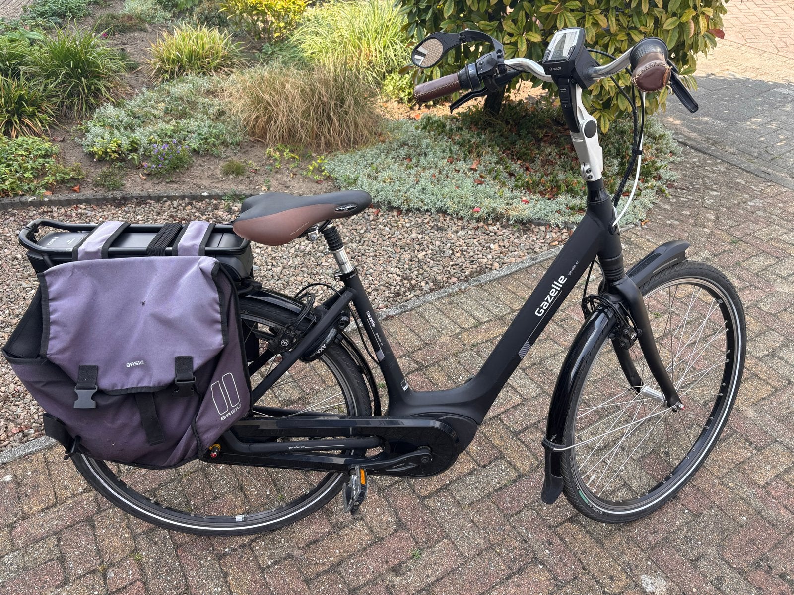 Gazelle Grenoble C7+ elektrische fiets, Ophalen, Gebruikt, 47 tot 51 cm, 50 km per accu of meer