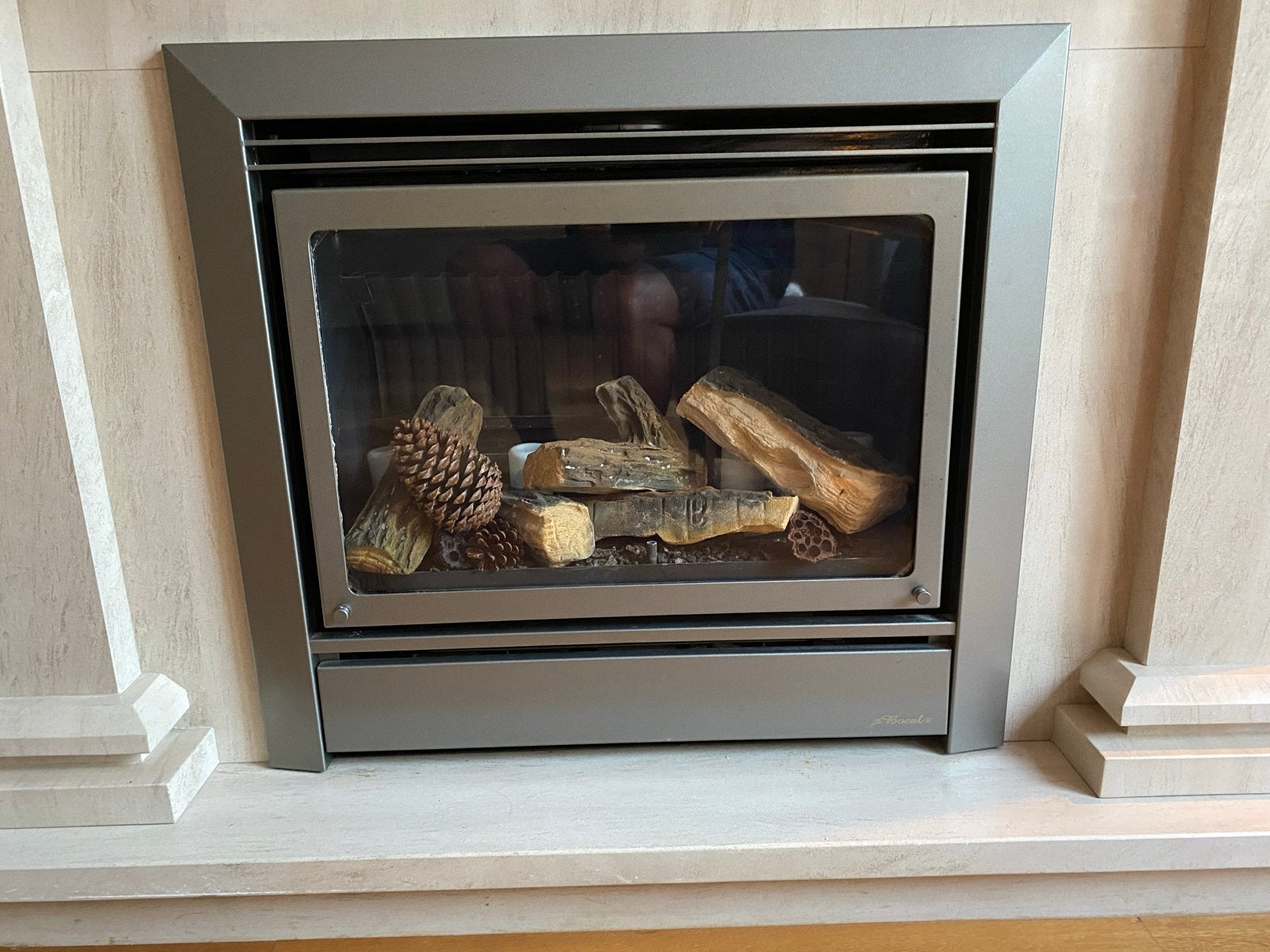 Gashaard met afstandsbediening - Inbouw, Huis en Inrichting, Ophalen, Zo goed als nieuw, Inbouwhaard, Gashaard