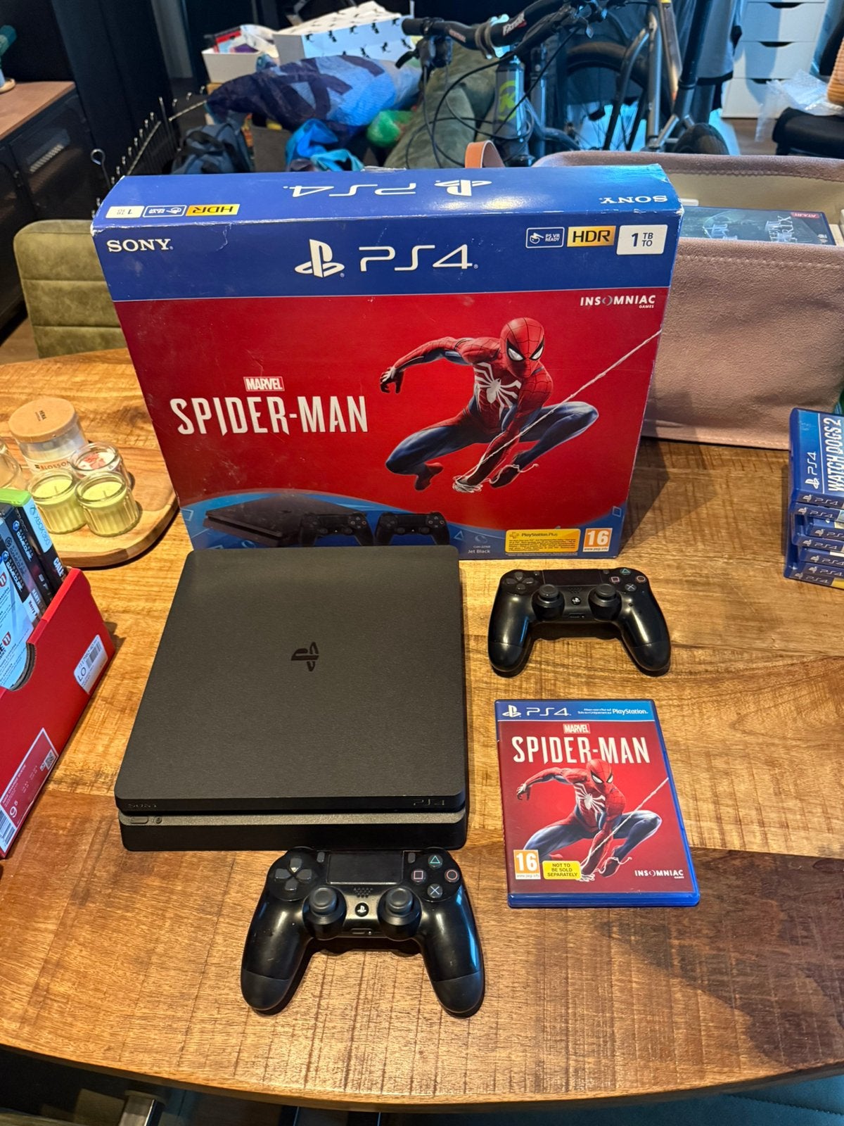Boxed PS4 spider man 2 controller bundle