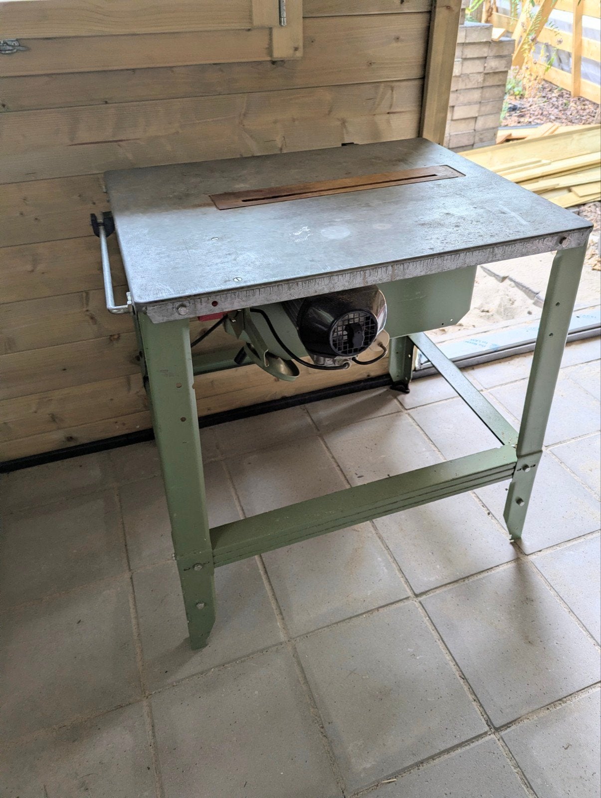 zaagtafel, Doe-het-zelf en Verbouw, Werkbanken, Ophalen, Gebruikt, 170 cm of meer