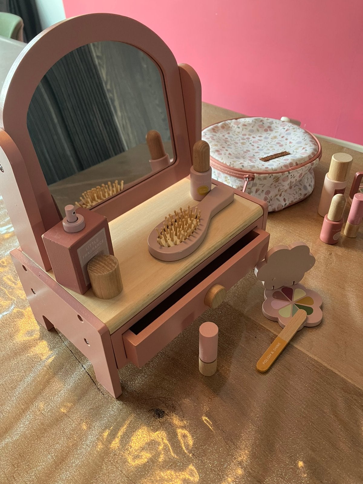 Little Dutch - Houten make-up tafeltje + uitbreiding sets, Ophalen, Gebruikt, Overige typen