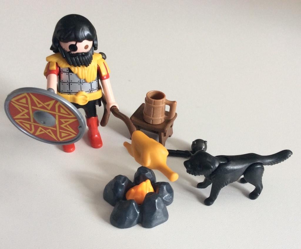playmobil 4769 barbaar met kampvuur en hond, Kinderen en Baby's, Speelgoed | Playmobil, Ophalen of Verzenden, Gebruikt, Complete set