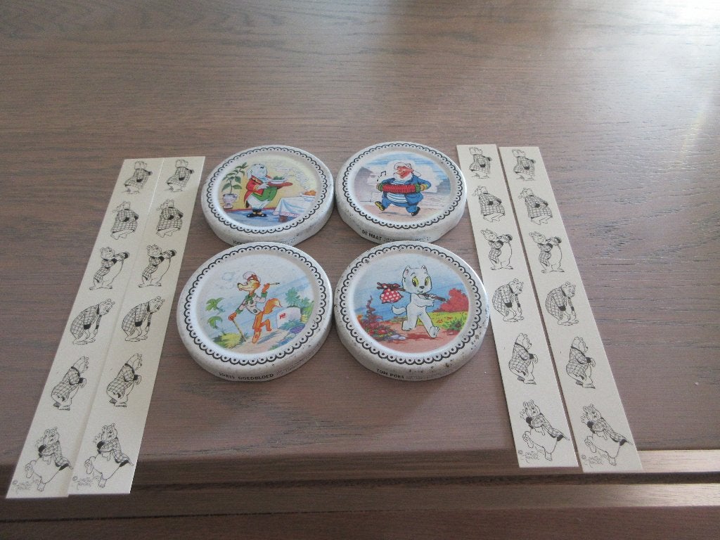 4x deksels met Joost,Joris,De Maat, Tom Poes, Marten Toonder, Ophalen of Verzenden, Zo goed als nieuw, Meerdere stripboeken