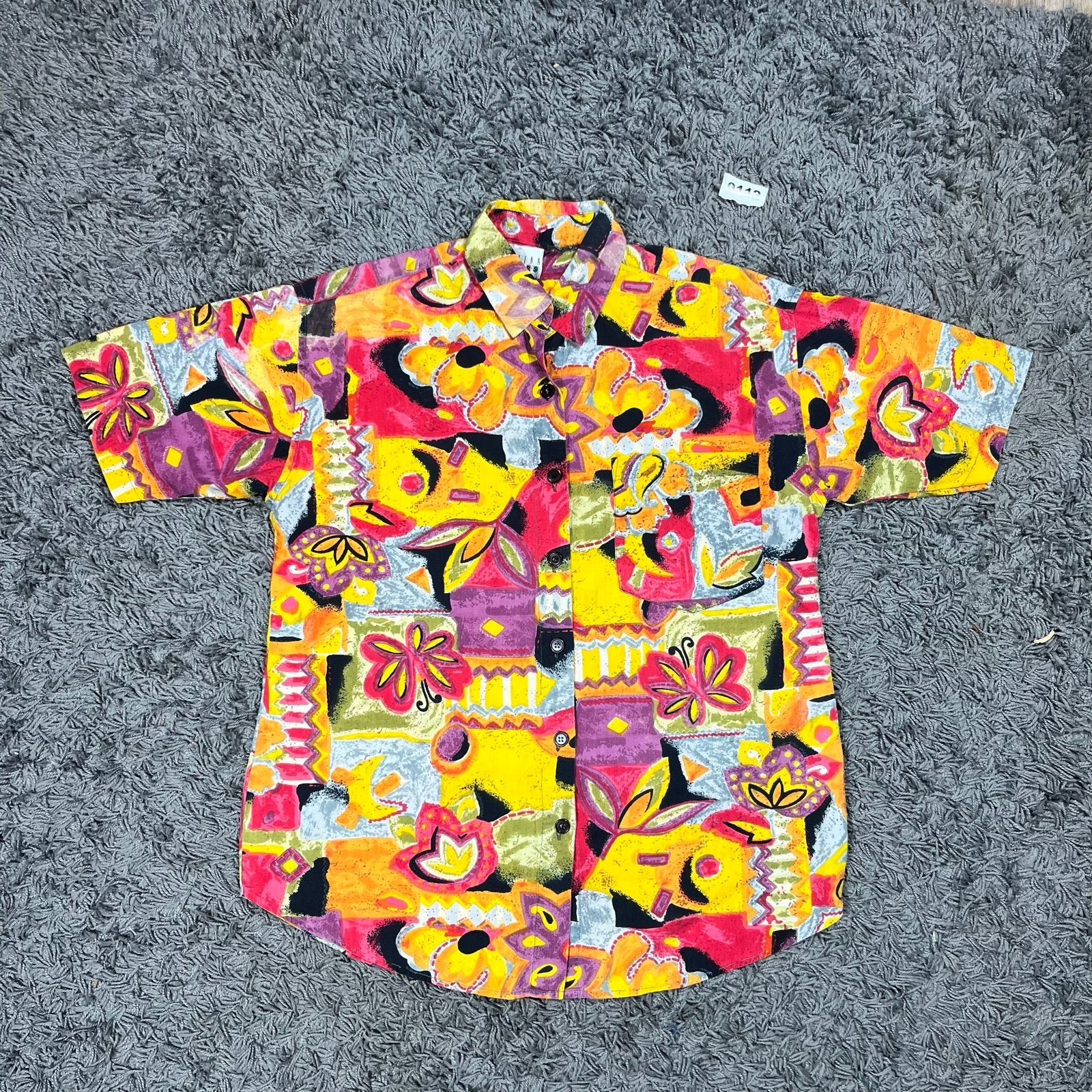 Carolina Colours Multi Floral Pattern Short Sleeve Shirt M 1, Ophalen of Verzenden, Zo goed als nieuw, Roze, Hawaii