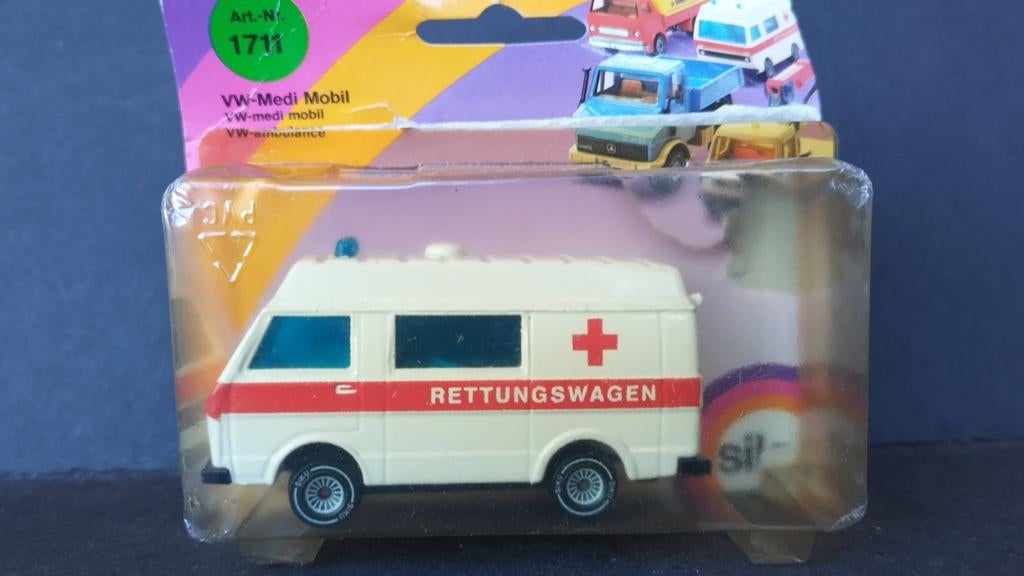 Volkswagen VW LT Medi Mobil Ambulance 1:55 Siku 1711 Pol, Auto, Verzenden, 5880 Lüdenscheid Germany, Zo goed als nieuw