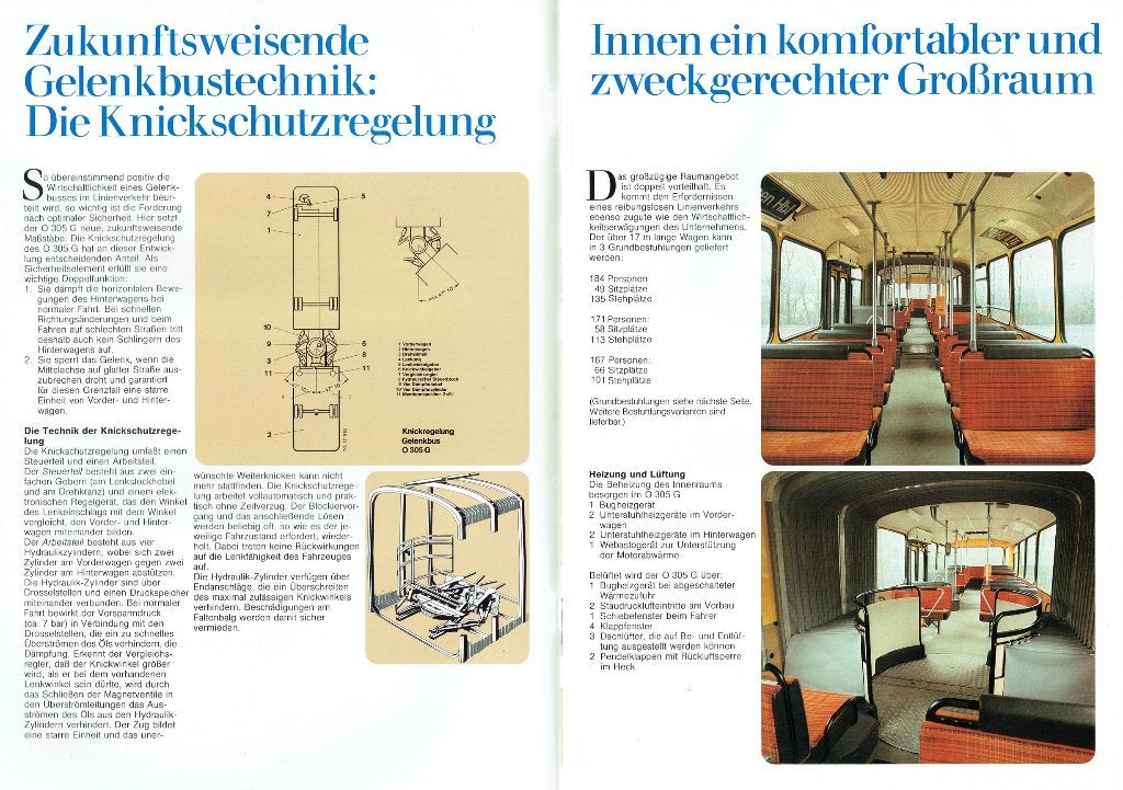 Folder Mercedes-Benz O 305 G Gelenk-Omnibus (1980), Verzenden, Gelezen, Mercedes