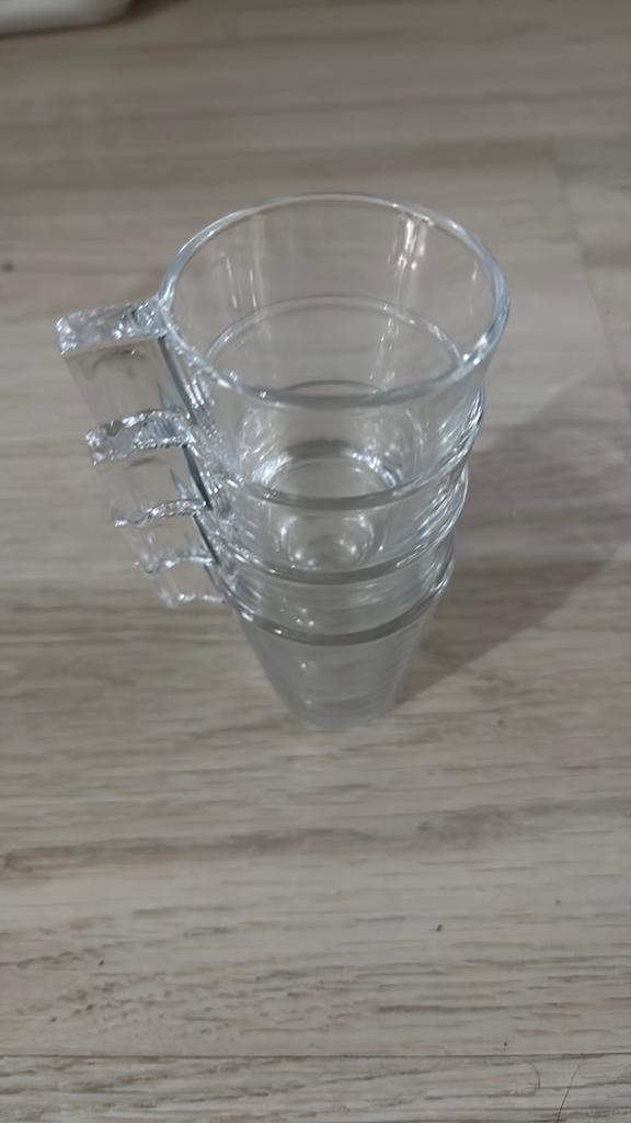 4x espresso glazen Gottfinnande 8cl, Verzamelen, Ophalen, Gebruikt, Overige typen