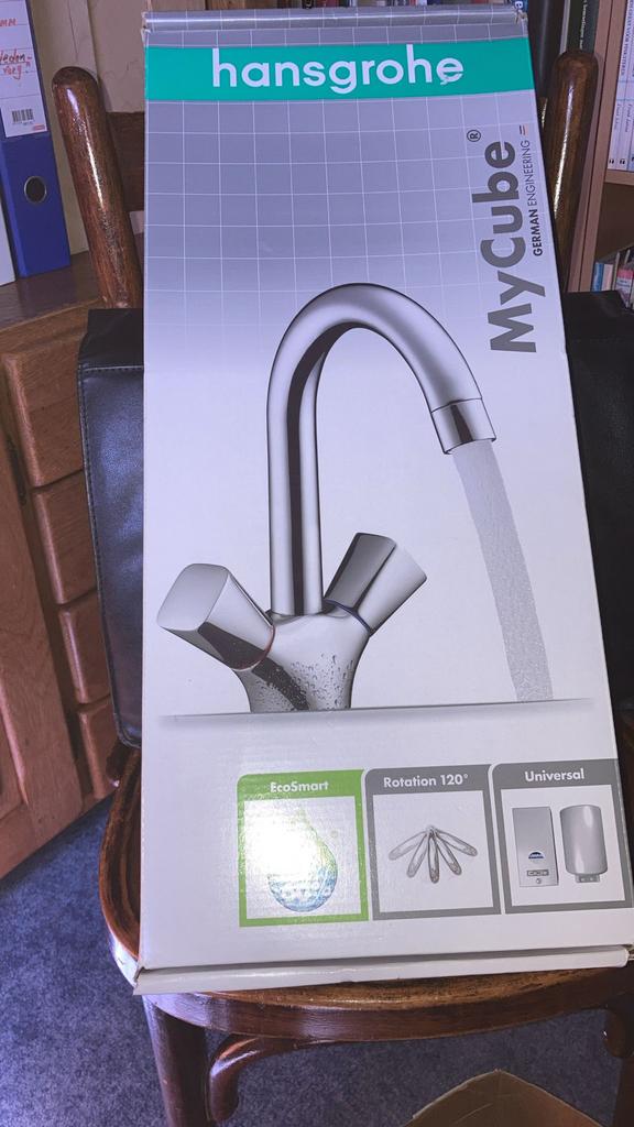 Hansgrohe MyCube Kraan - Nieuw in doos, Ophalen of Verzenden, Nieuw, Chroom, Kraan