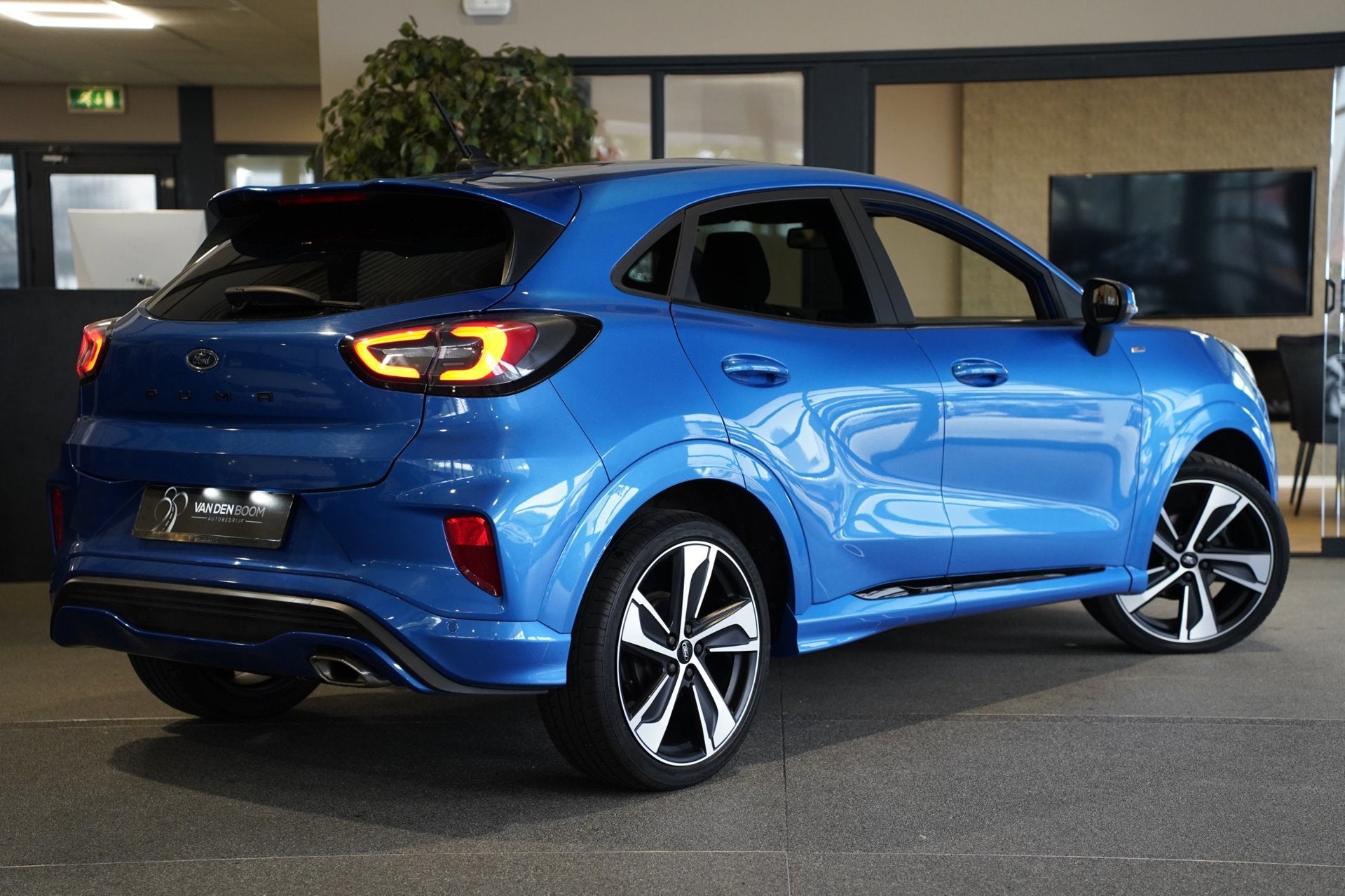 Ford Puma 1.0 EcoBoost ST-Line X AUT Navi Cruise Pdc Led, Blauw, Origineel Nederlands, Bedrijf, Grijs