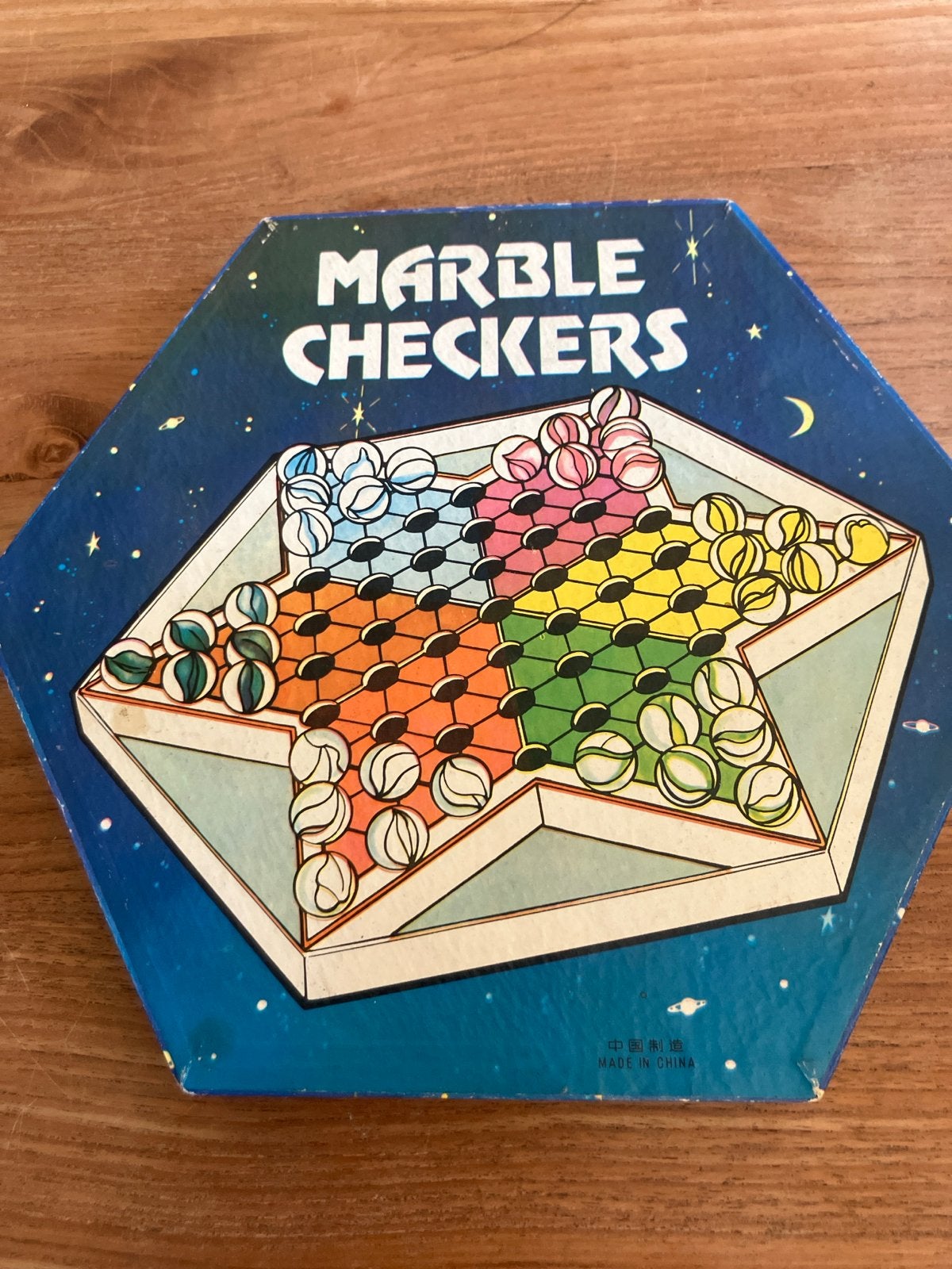 Marble Checkers Bordspel - Klassiek Chinees Dammen, Hobby en Vrije tijd, Gezelschapsspellen | Bordspellen, Drie of vier spelers
