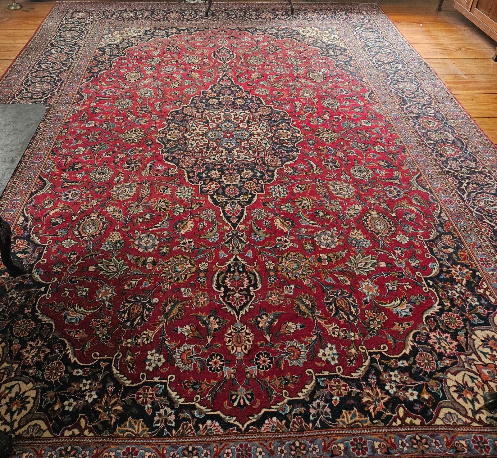 Tapijt handgeknoopt 438 cm x 320 cm! Top!, Ophalen, 200 cm of meer, Zo goed als nieuw, 200 cm of meer