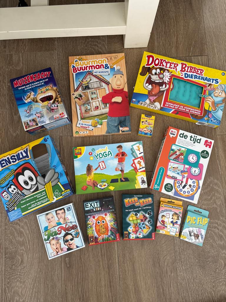 Diverse bordspellen en gezelschapsspellen, Ophalen of Verzenden, Gebruikt, Jongen of Meisje