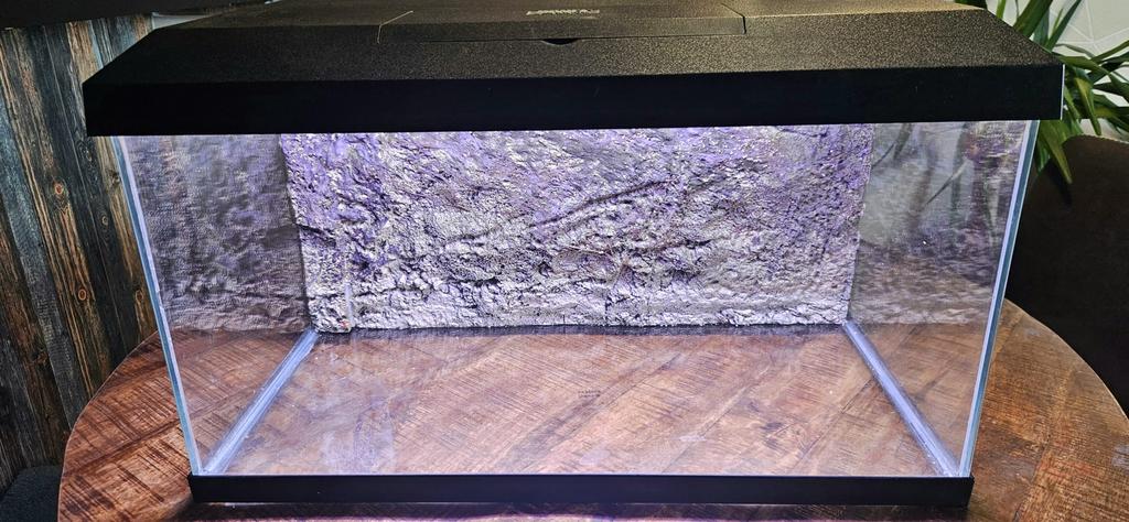 Aquarium 60cm met ledverlichting, Ophalen of Verzenden, Zo goed als nieuw, Leeg aquarium