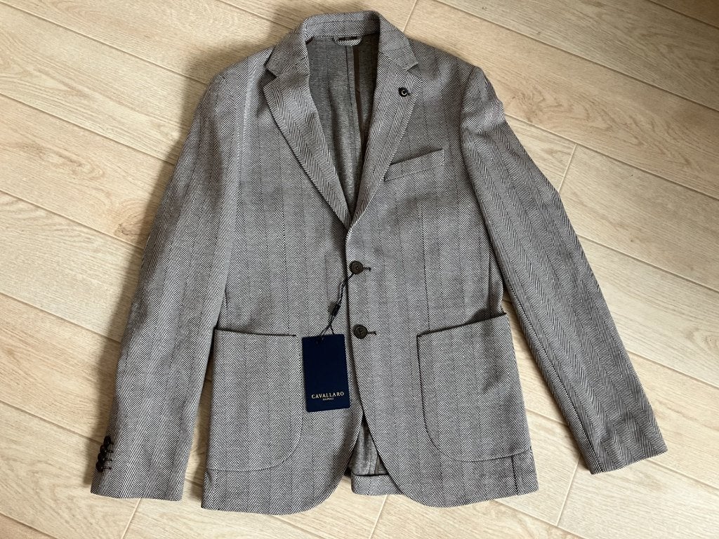 Colbert / blazer Cavallaro bruin creme maat 46 NIEUW, Bruin, Nieuw, Ophalen of Verzenden, Maat 46 (S) of kleiner