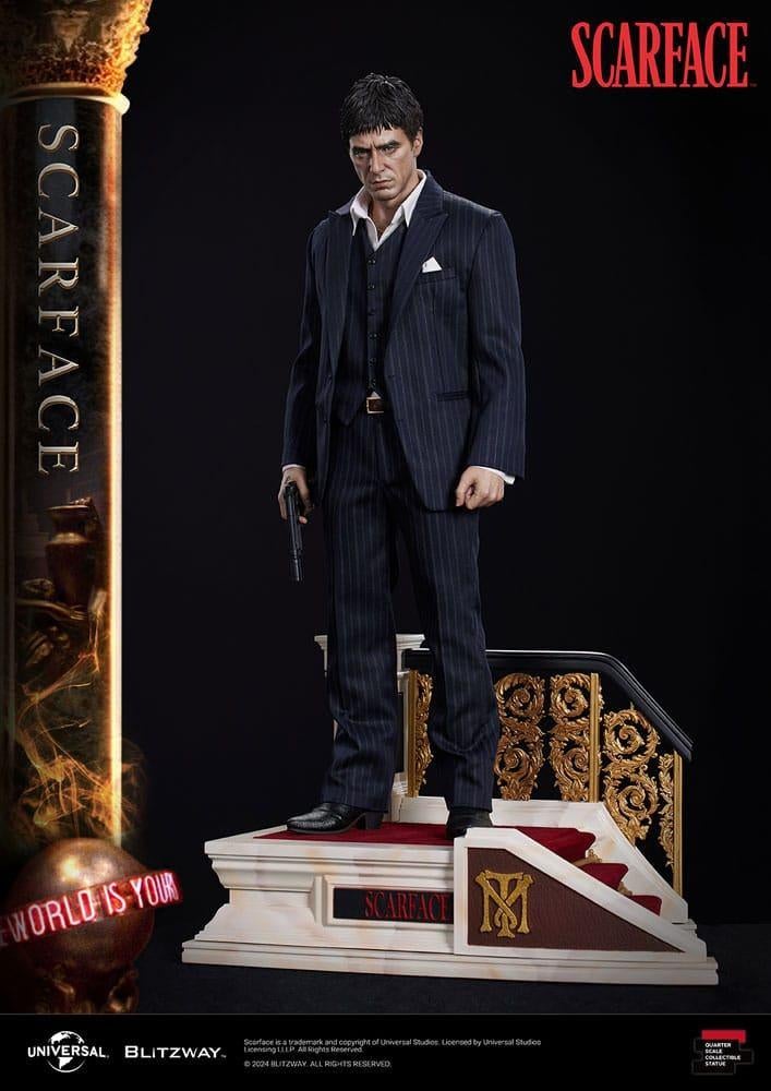 Blitzway Scarface Tony Montana Statue, Verzamelen, Beeldje, Replica of Model, West Campus 1 76863 Herxheim (DE; BLITZWAY Studios Co.)