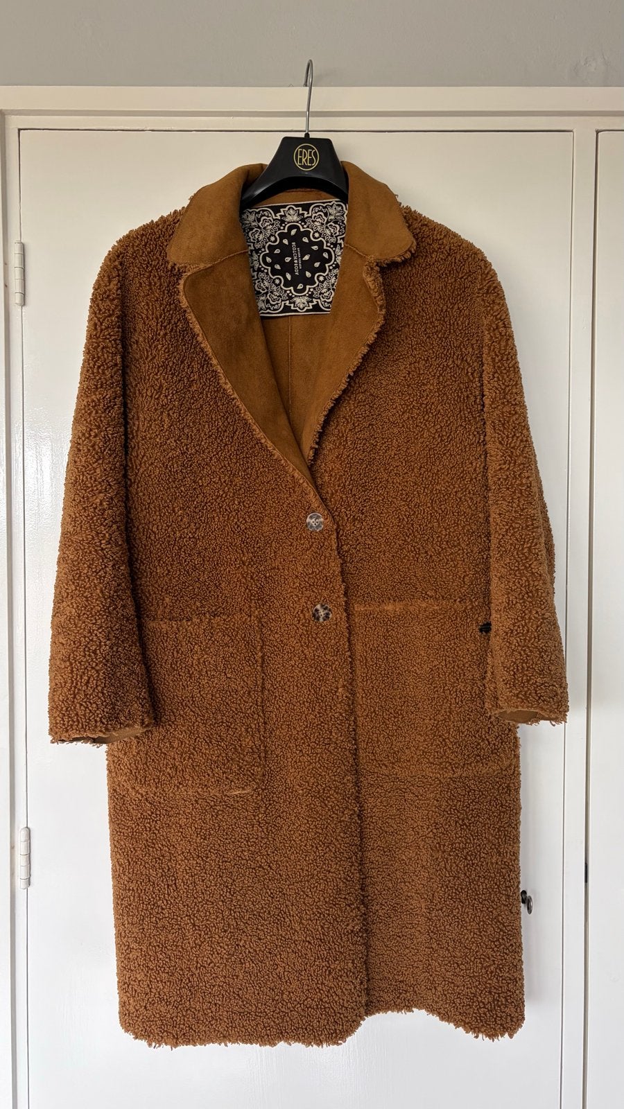 Scotch & Soda Teddy Jas Bruin - Maat M, Ophalen of Verzenden, Zo goed als nieuw, Maat 38/40 (M), Bruin