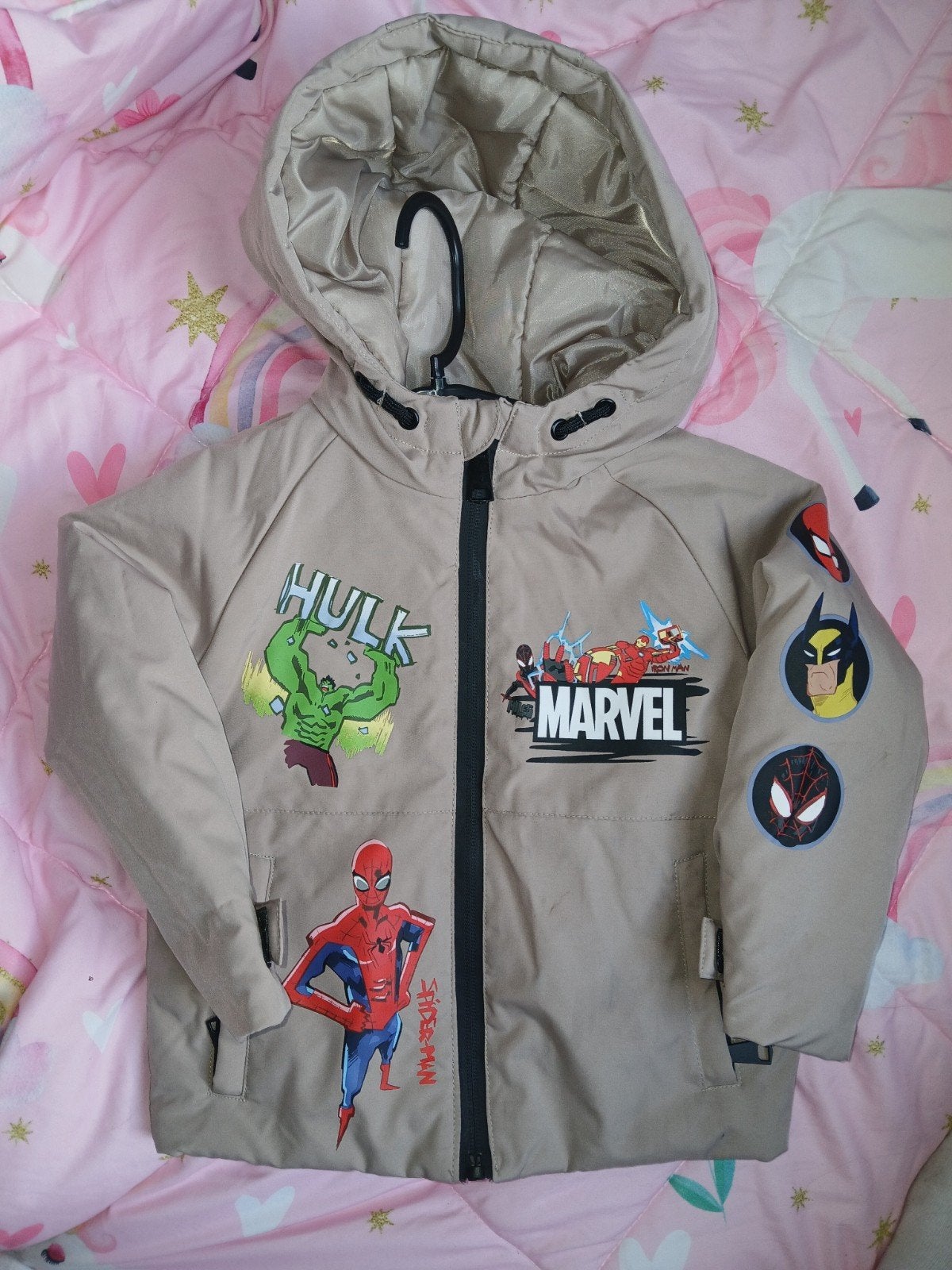 Winterjassen maat 92/98 jongen spiderman, Kinderen en Baby's, Kinderkleding | Maat 128, Ophalen, Jongen, Jas