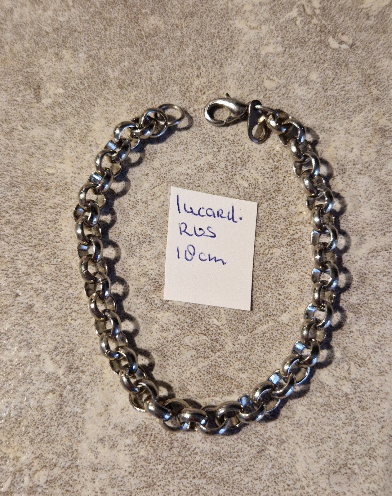 Lucardi RVS Armband 18cm, Ophalen of Verzenden, Nieuw, Zilver, Staal