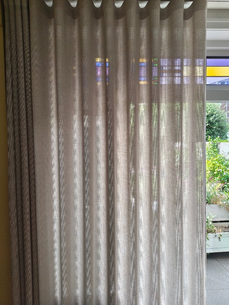 Wave plooi gordijnen nieuw!, Ophalen, Crème, Overige merken, 500 cm