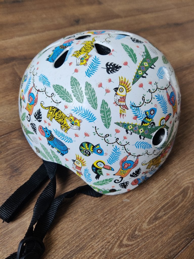 Kinderen Kiddimoto fietshelm met dierenprint, Kiddimoto, Gebruikt, Jongen of Meisje, Overige maten