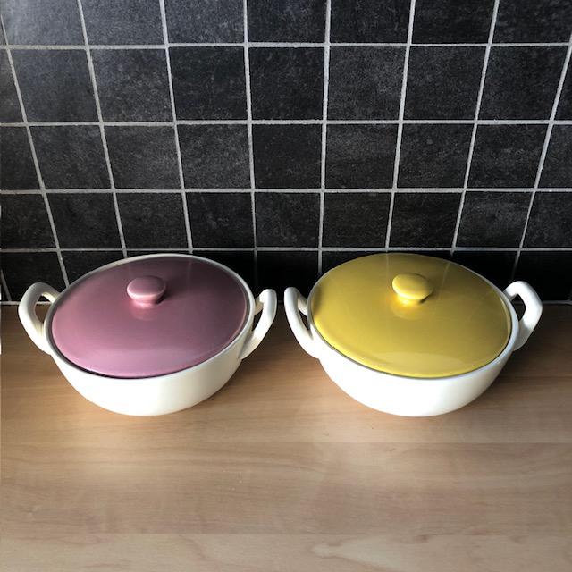 2x Villeroy & Boch, Luxembourg, dekschaaltjes, vintage, ‘70, Ophalen of Verzenden
