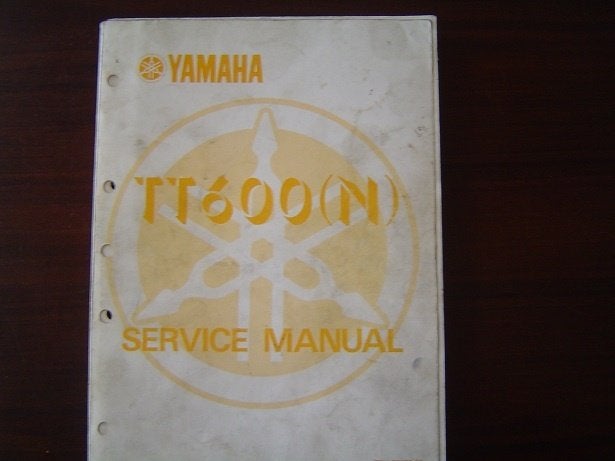 Yamaha TT600 N 1984 / 1985 motorcycle service manual TT 600, Ophalen of Verzenden, Yamaha