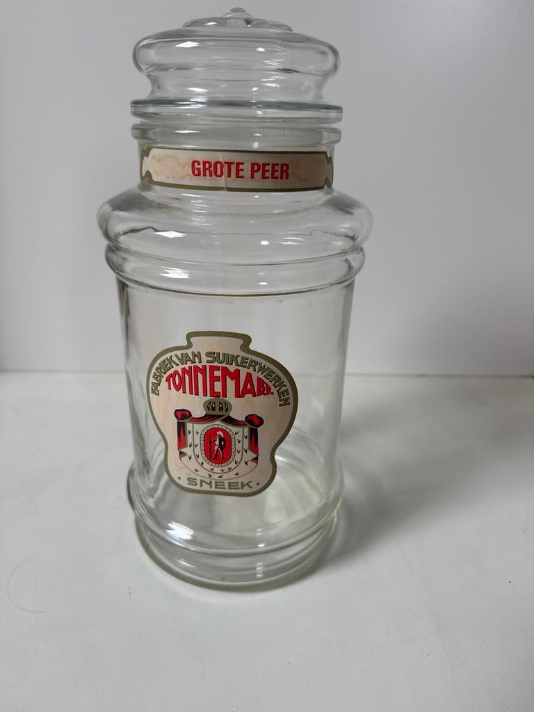 Glazen snoeppot van Tonnenma Sneek, Ophalen of Verzenden