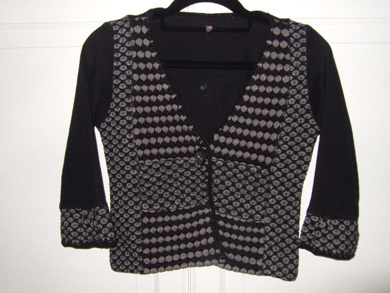 DIDI Girls Vestje Zwart / Grijs, Ophalen, Zo goed als nieuw, Meisje, Trui of Vest