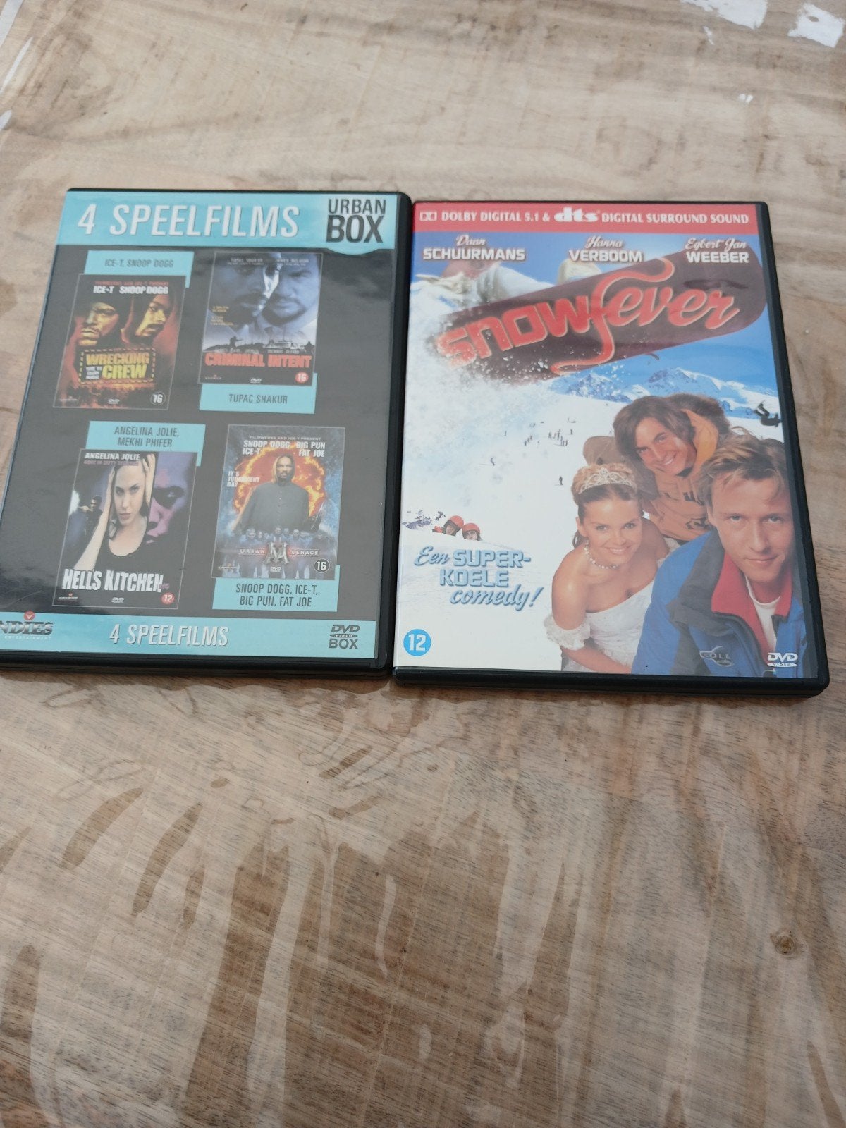 Urban Box DVD (4 films) + Snowfever DVD, Gebruikt, Vanaf 16 jaar, Overige genres, Nederlands