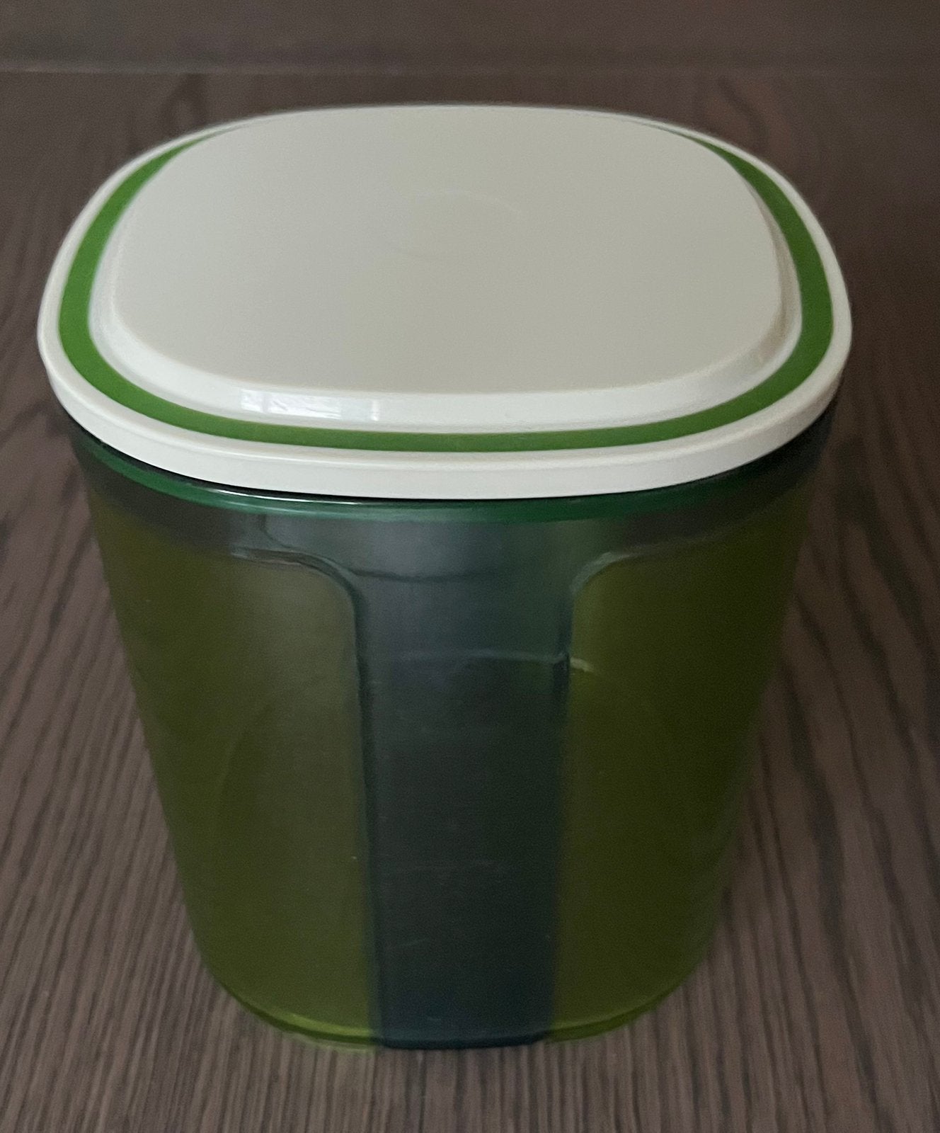 Nr 2) Tupperware Eleganzia Vensterbus Groen/Blauw 1,5 L, Huis en Inrichting, Keuken | Tupperware, Ophalen of Verzenden, Gebruikt