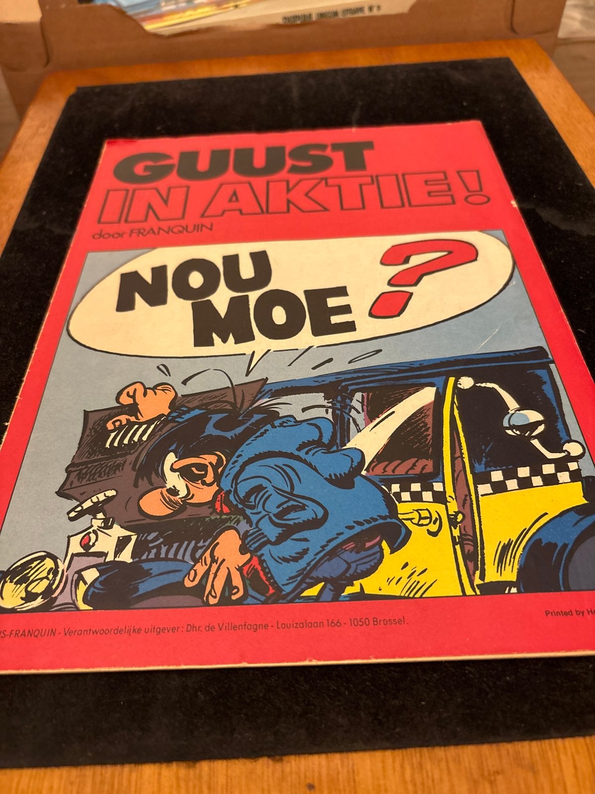 Guust In Aktie! - Nou Moe? - Stripboek Franquin, Eén stripboek, Ophalen of Verzenden, Gelezen